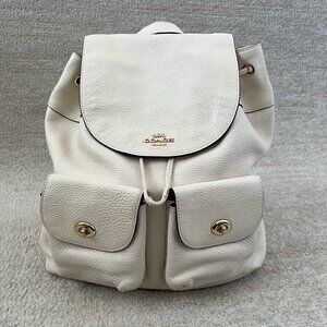 Coach Billie Backpack Pebbled Leather Bag